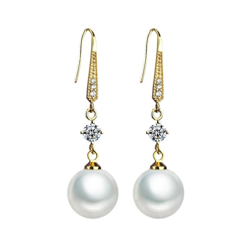 Face Slimming Gold Drop Earrings for Women, Valdore