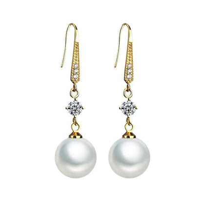 Face Slimming Gold Drop Earrings for Women, Valdore