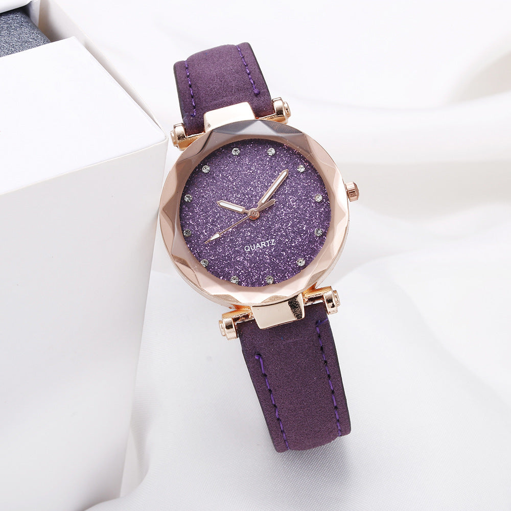 Starry Glitter Sparkle Face Watch for Women, Valdore