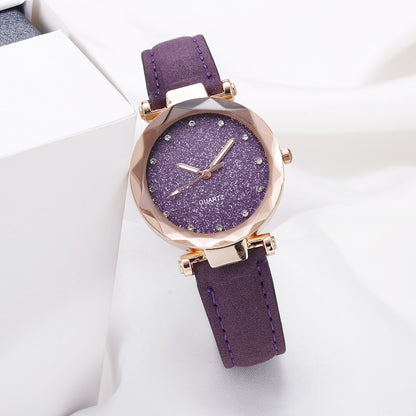 Starry Glitter Sparkle Face Watch for Women, Valdore