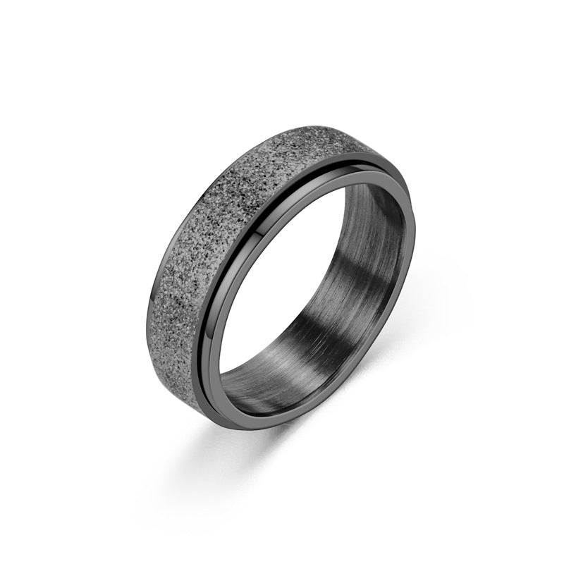 Turnable Anxiety Rings Rainbow Silver Color Relieve Stress Rings For Women Men, Valdore