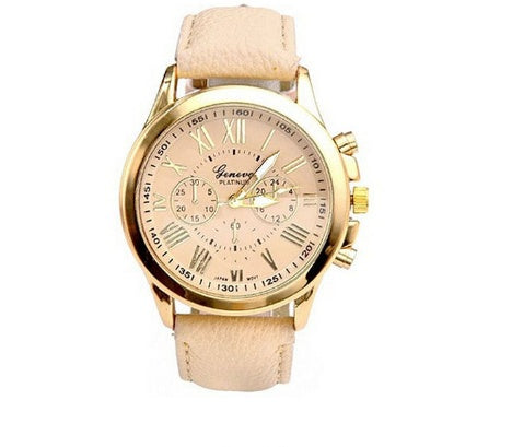 Retro Geneva Three Eye Quartz Couple Watch for Men and Women, Valdore