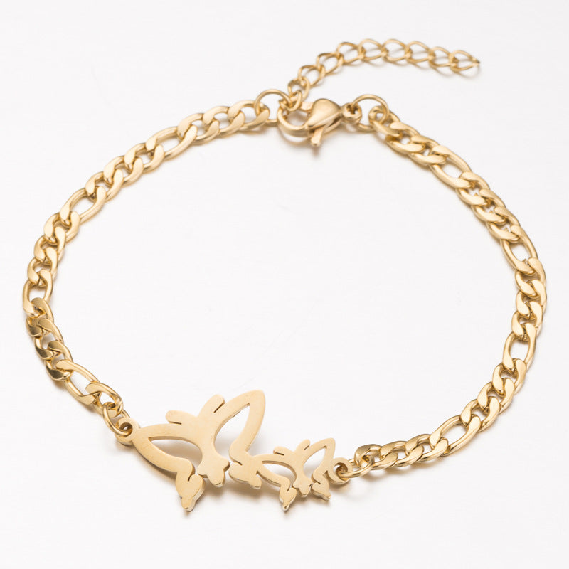 Gold Lucky Elephant Charm Bracelet for Women, Valdore