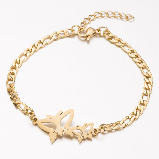 Gold Lucky Elephant Charm Bracelet for Women, Valdore