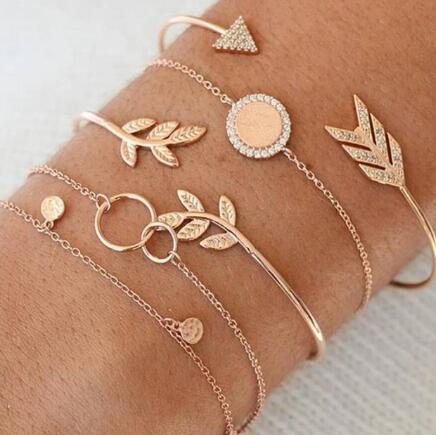 Bead Chain Bracelet and Anklet Set for Women ,Valdore