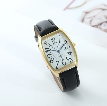 Square Business Style Couple Watch Belt Strap, Valdore