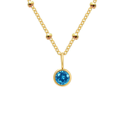 Diamond Birthstone Pendant Necklace for Women, Valdore