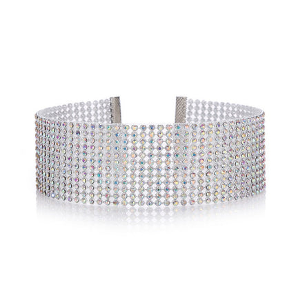 Full Crystal Rhinestone Choker Necklace for Women, Valdore