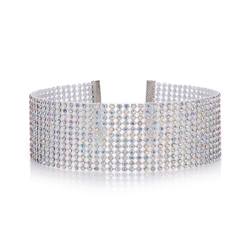 Full Crystal Rhinestone Choker Necklace for Women, Valdore