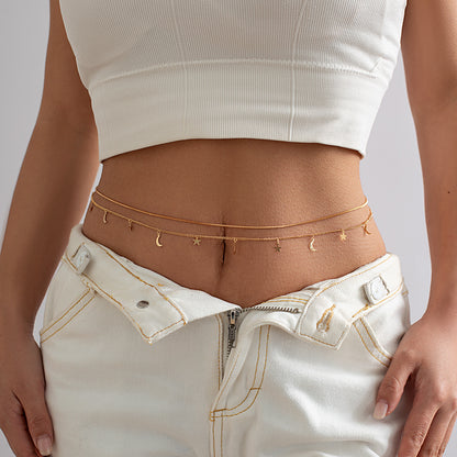 All-Matching Tassel Chain Sequins Body Chain Waist Chain, Valdore
