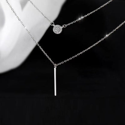 S925 Silver Micro Pave Zircon Pendant Necklace for Women, Valdore
