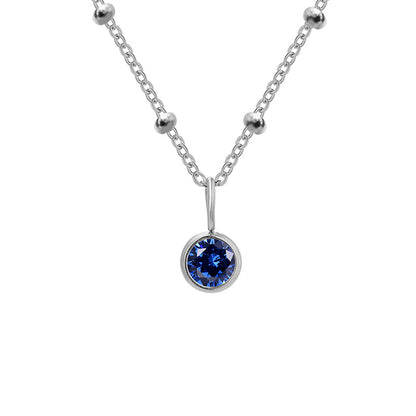 Diamond Birthstone Pendant Necklace for Women, Valdore