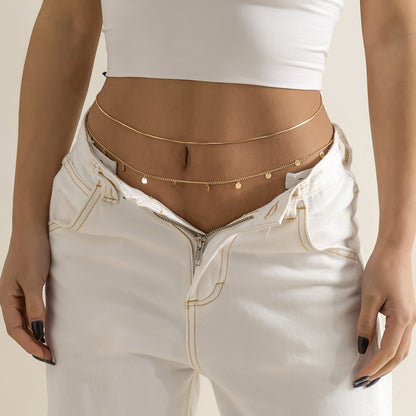 All-Matching Tassel Chain Sequins Body Chain Waist Chain, Valdore