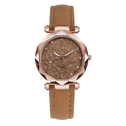 Starry Glitter Sparkle Face Watch for Women, Valdore