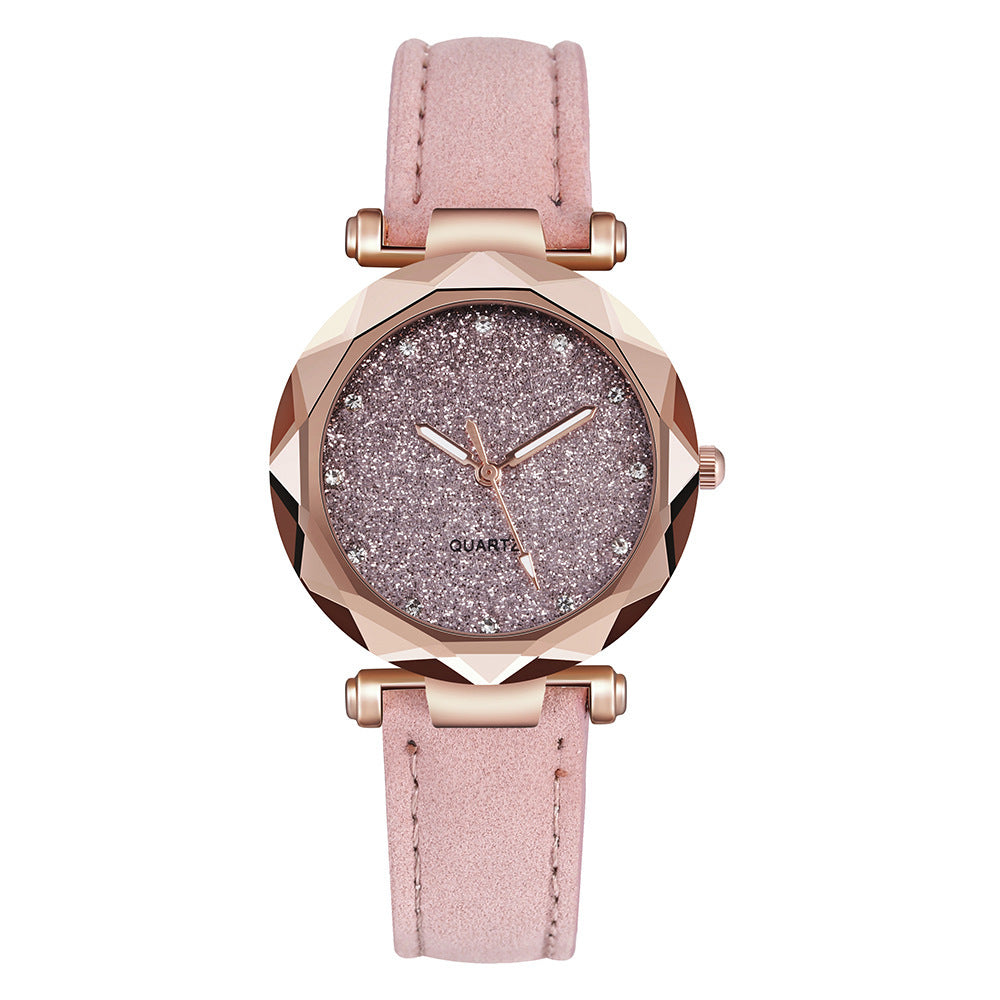 Starry Glitter Sparkle Face Watch for Women, Valdore