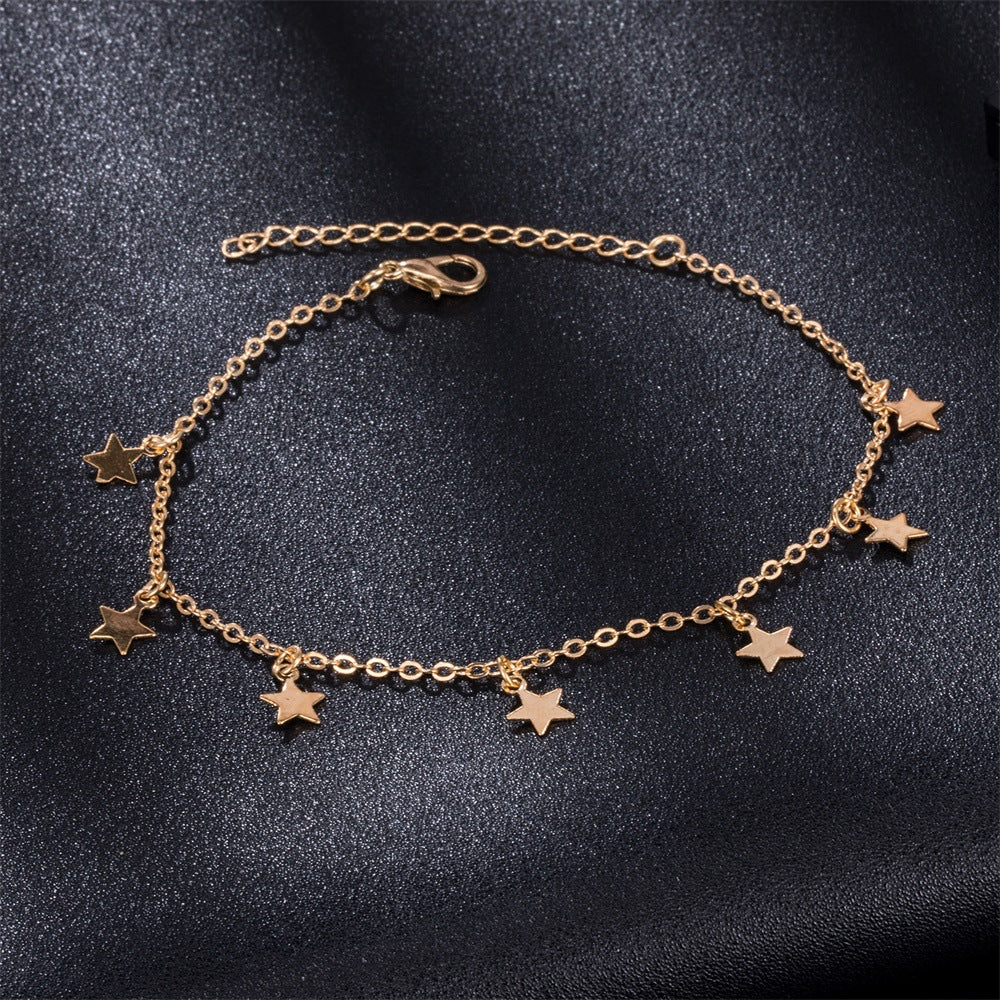 Simple Star Fashion Anklet for Women, Valdore