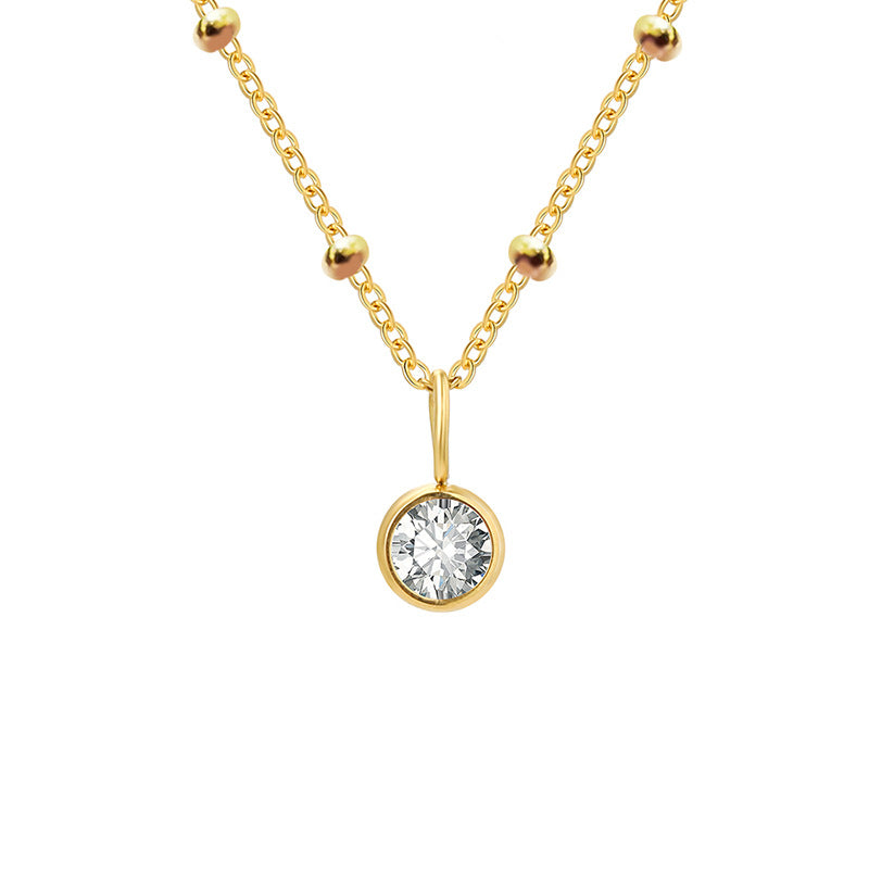 Diamond Birthstone Pendant Necklace for Women, Valdore