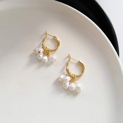 Pearl Tassel Drop Earrings for Women, Valdore