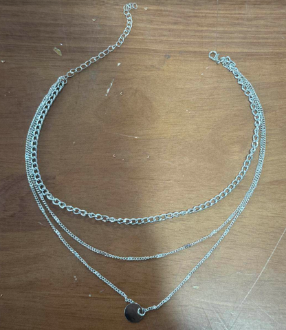 Multilayer Disc Pendant Clavicle Necklace for Women, Valdore