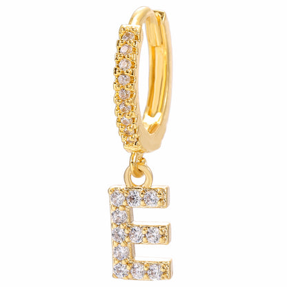 Initial Letter Earrings for Women Personalized Alphabet Jewelry, Valdore