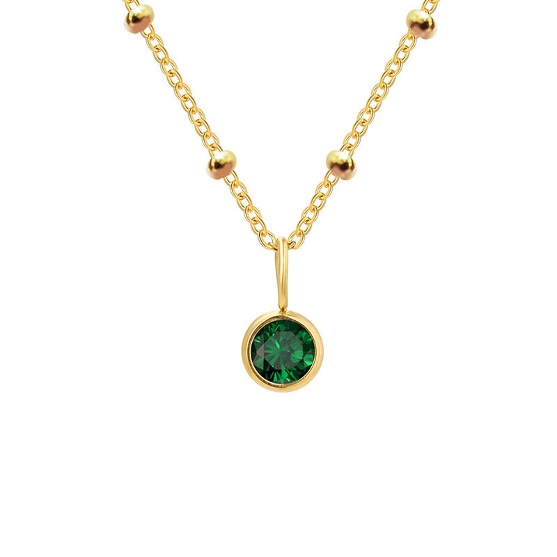 Diamond Birthstone Pendant Necklace for Women, Valdore