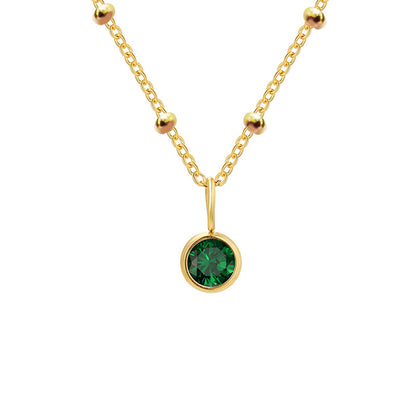 Diamond Birthstone Pendant Necklace for Women, Valdore