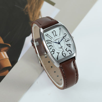 Square Business Style Couple Watch Belt Strap, Valdore