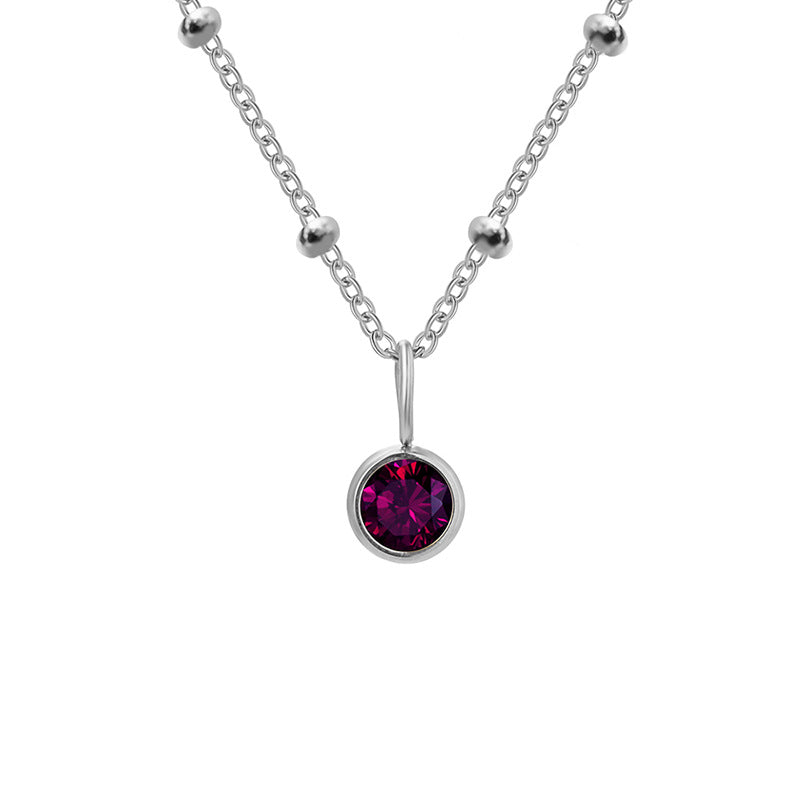 Diamond Birthstone Pendant Necklace for Women, Valdore