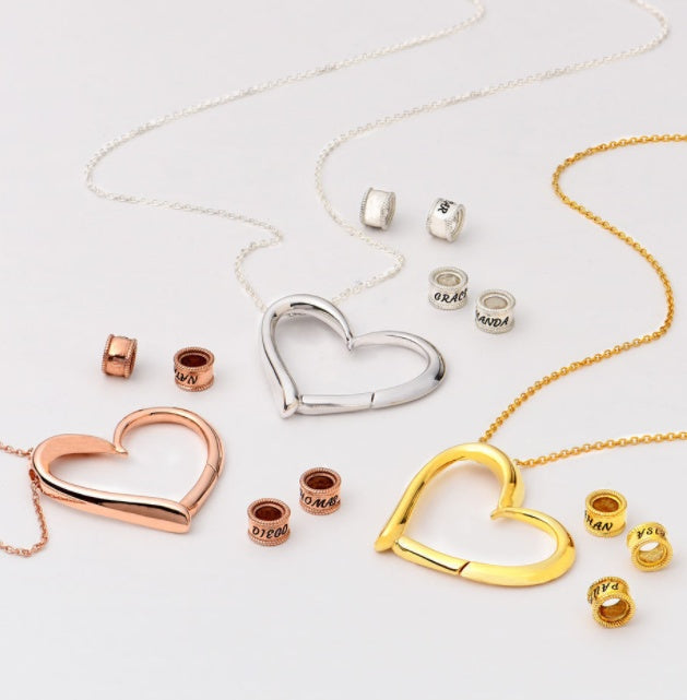 Personalized Custom Name Heart Necklace for Women, Valdore