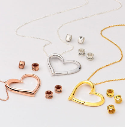 Personalized Custom Name Heart Necklace for Women, Valdore