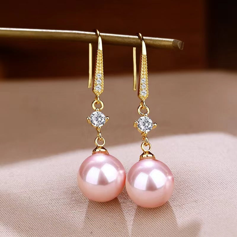 Face Slimming Gold Drop Earrings for Women, Valdore