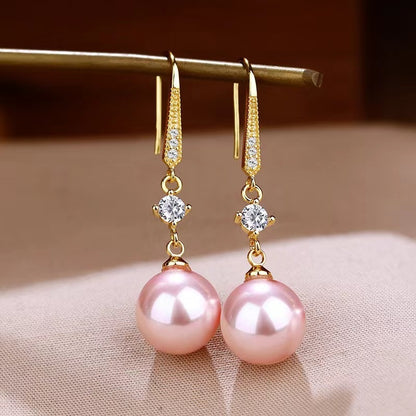 Face Slimming Gold Drop Earrings for Women, Valdore