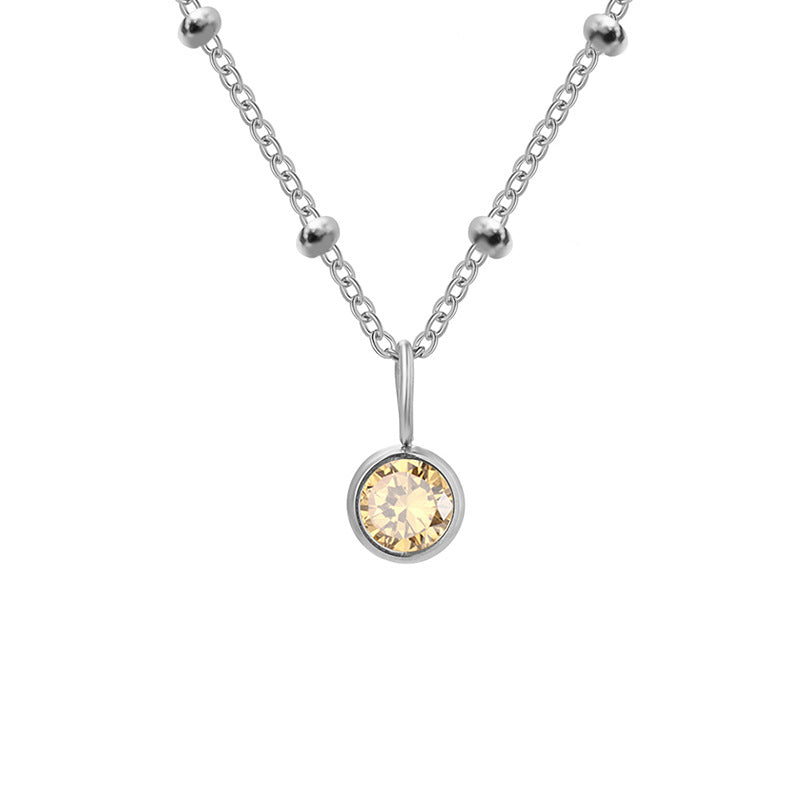 Diamond Birthstone Pendant Necklace for Women, Valdore