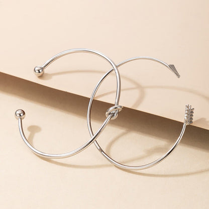 Knotted Arrow Bracelet Set for Women  Adjustable Couple Jewelry, Valdore