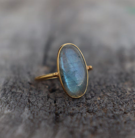 Gold Opal Ring for Women Elegant Gemstone Ring, Valdore