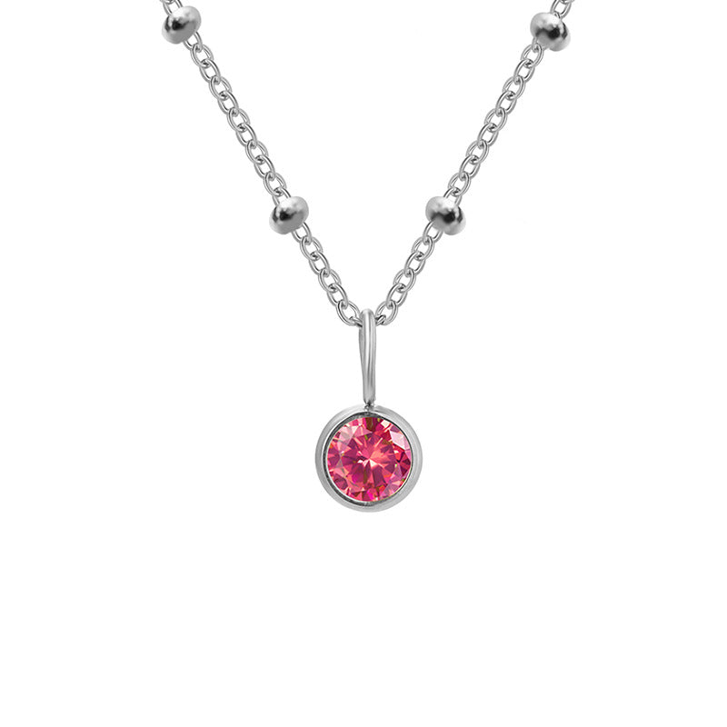 Diamond Birthstone Pendant Necklace for Women, Valdore
