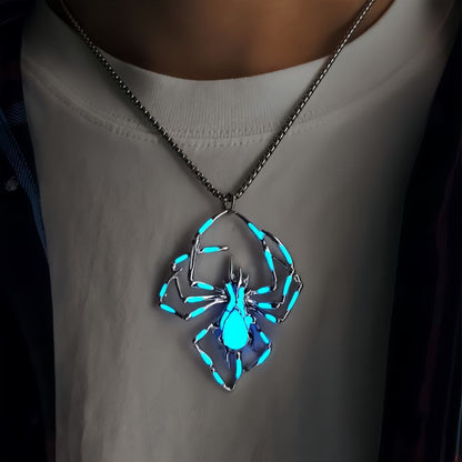 Halloween Glow in the Dark Spider Necklace, Valdore
