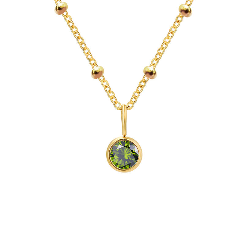 Diamond Birthstone Pendant Necklace for Women, Valdore