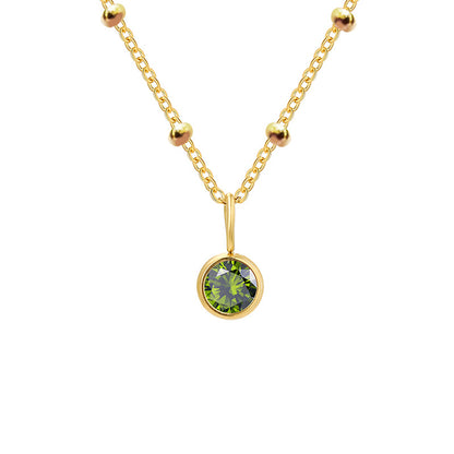 Diamond Birthstone Pendant Necklace for Women, Valdore