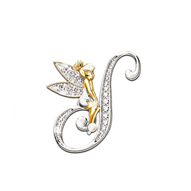 Women's Fashion 26 English Letter Brooch, Valdore
