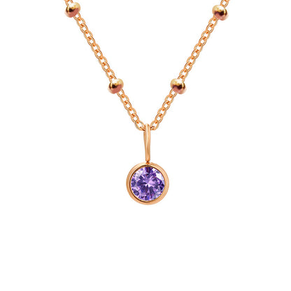Diamond Birthstone Pendant Necklace for Women, Valdore
