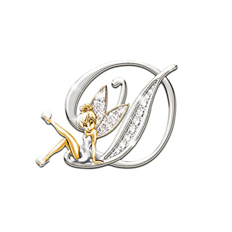 Women's Fashion 26 English Letter Brooch, Valdore
