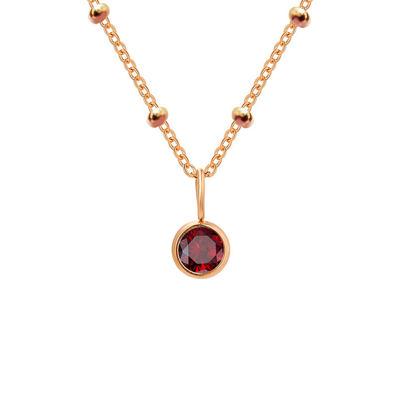 Diamond Birthstone Pendant Necklace for Women, Valdore