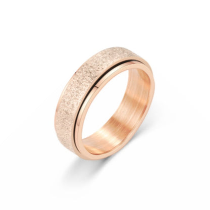 Turnable Anxiety Rings Rainbow Silver Color Relieve Stress Rings For Women Men, Valdore
