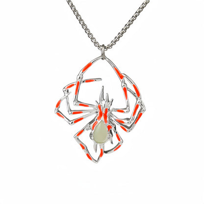 Halloween Glow in the Dark Spider Necklace, Valdore