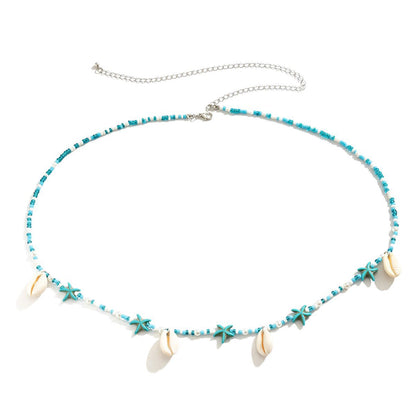 Pearl Shell Pendant Waist Body Chain for Women, Valdore