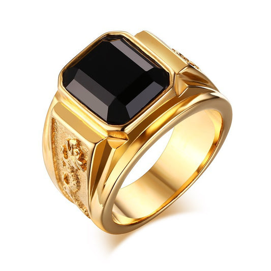 Vintage Gold Diamond Fashion Ring for Men, Valdore