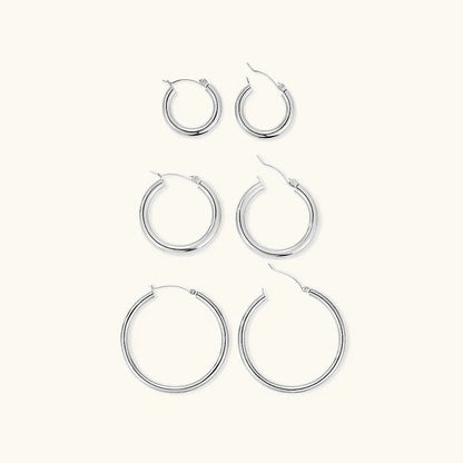 Wide Round Hoop Earrings for Women Bold Statement Jewelry, Valdore