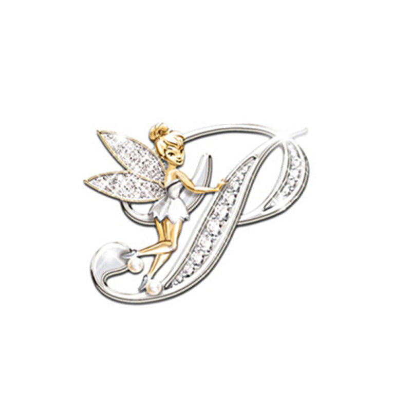 Women's Fashion 26 English Letter Brooch, Valdore