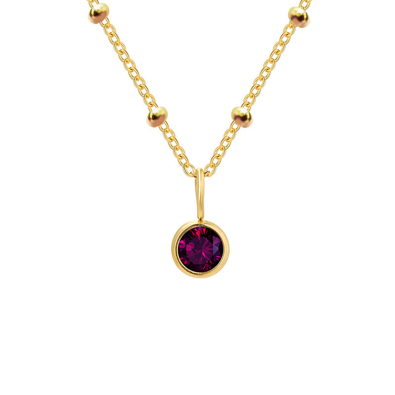 Diamond Birthstone Pendant Necklace for Women, Valdore